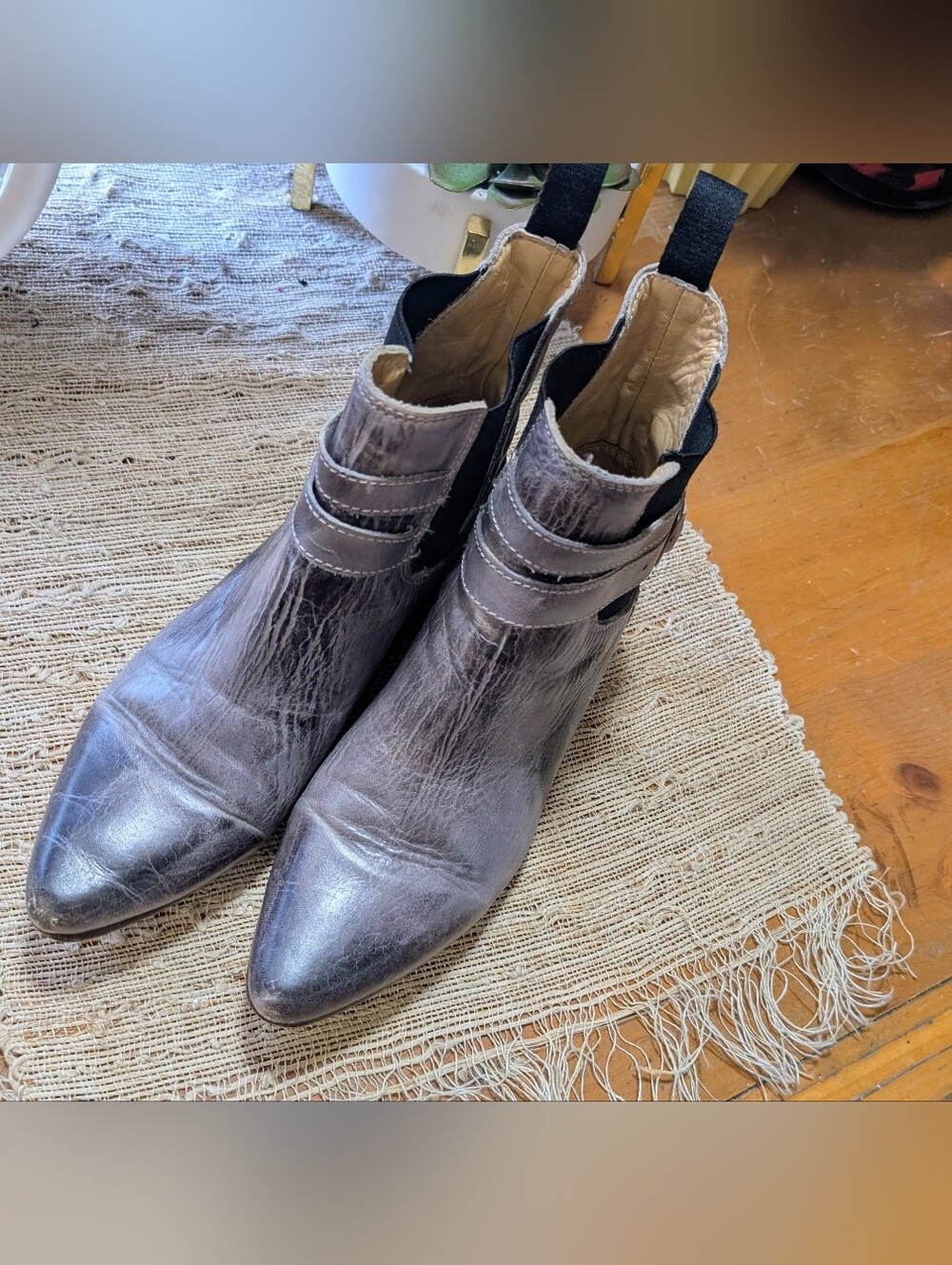 Bed Stu Gray Ravine Pointed Toe Ankle Boot - Picture 3 of 7